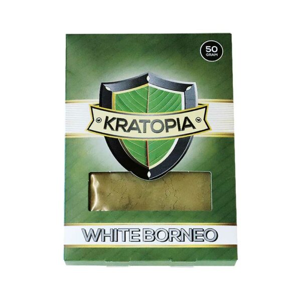 Køb Kratopia White Borneo Kratom 50 Gram