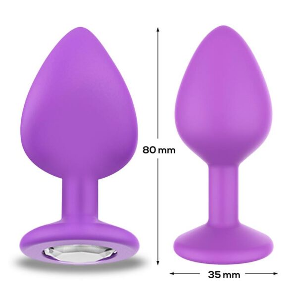 sparkly butt plug size m violet