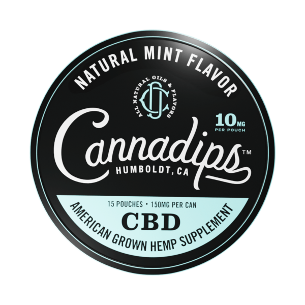 cannadips natural mint flavor 10mg pouched cbd